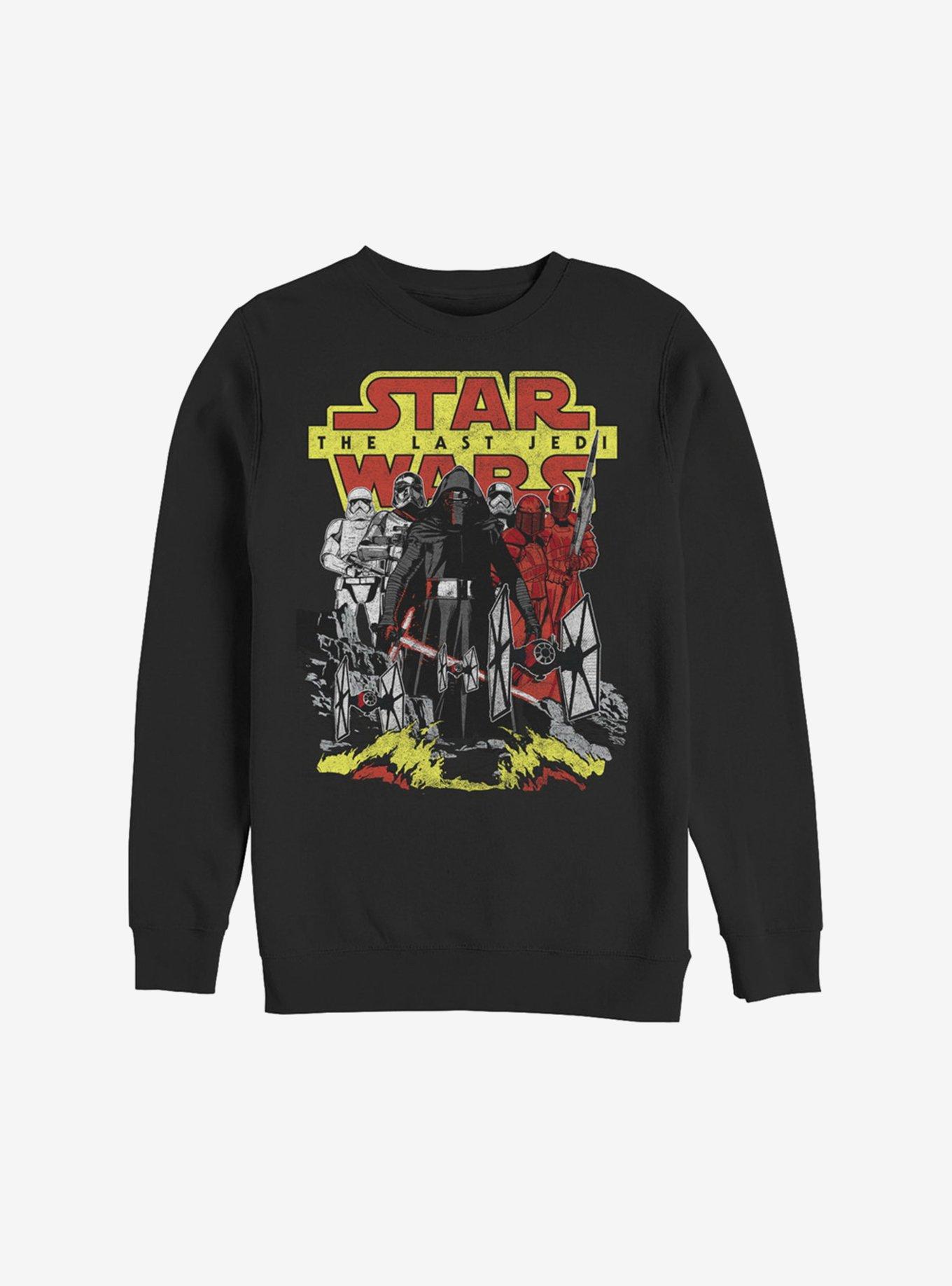Star Wars Episode VIII The Last Jedi Dark Comic Sweatshirt, BLACK, hi-res