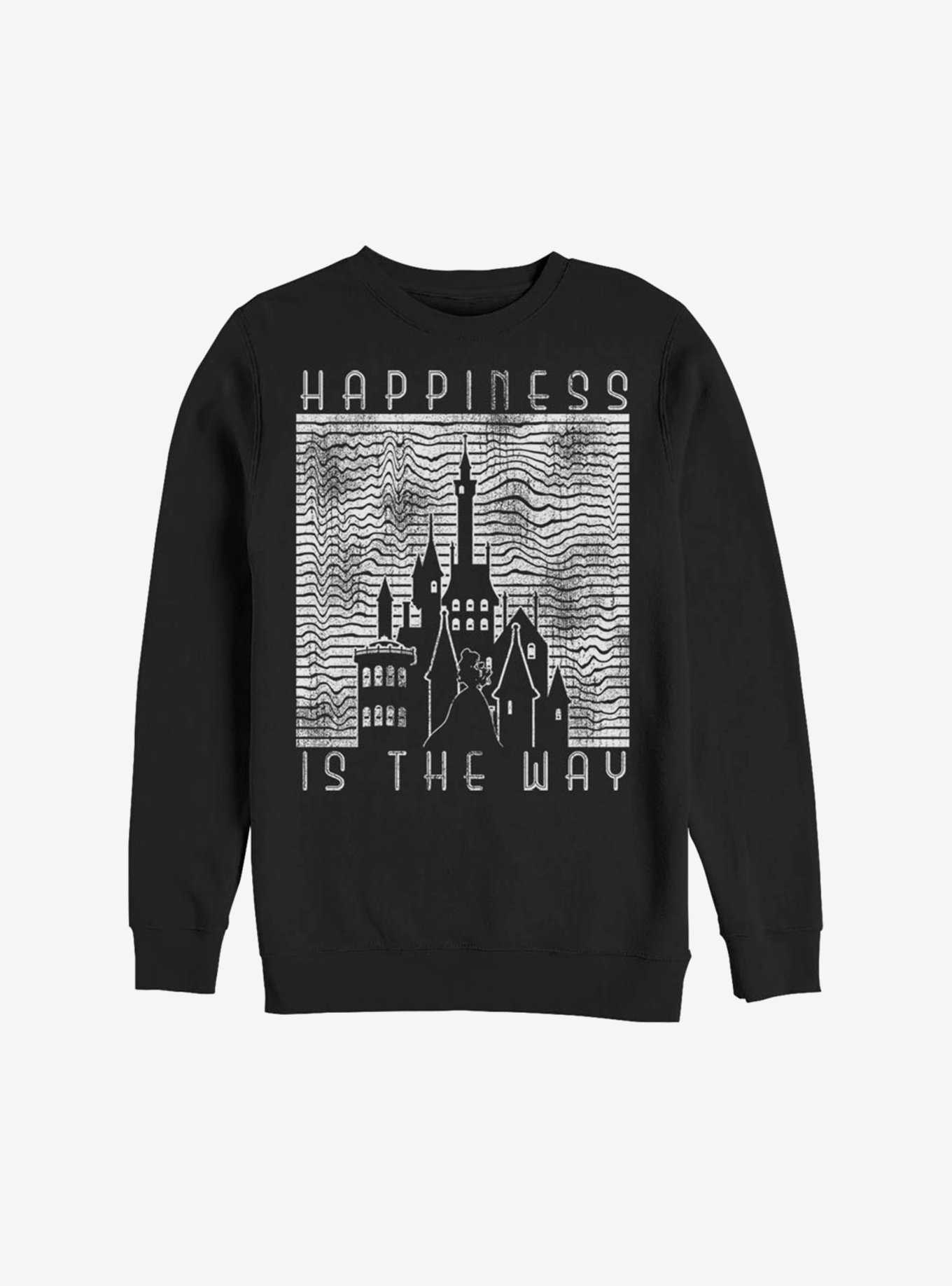 Disney Beauty And The Beast Happiness Is The Way Sweatshirt, , hi-res