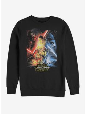 Star Wars Episode VII The Force Awakens Saturated Poster Sweatshirt, , hi-res