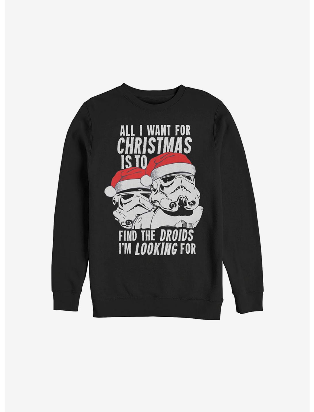 Star Wars All I Want For Christmas Sweatshirt, BLACK, hi-res