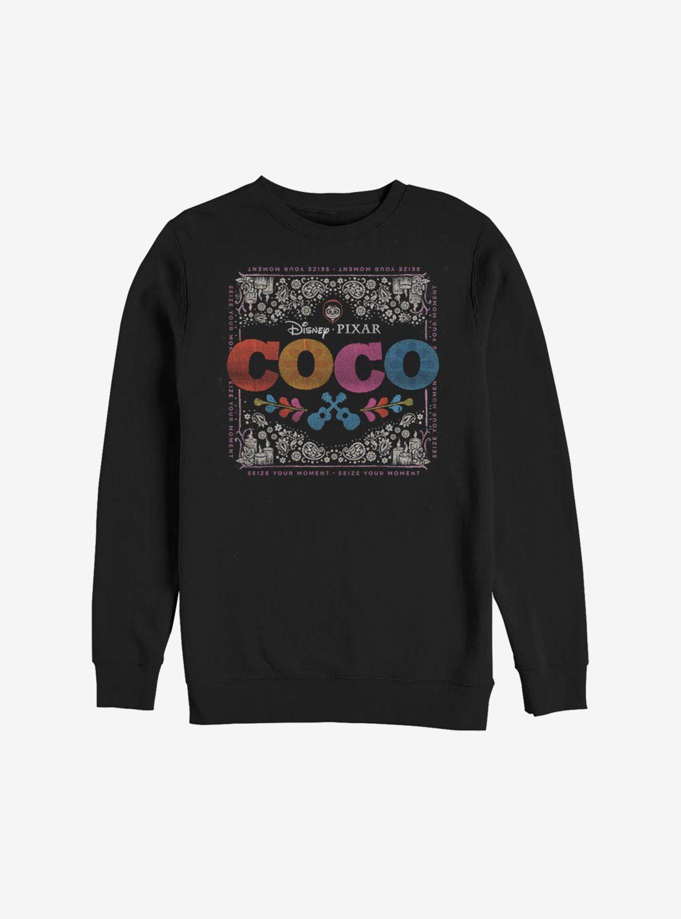 Disney Pixar Coco Classic Logo Sweatshirt, BLACK, hi-res