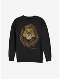 Disney The Lion King Simba Print Sweatshirt, BLACK, hi-res