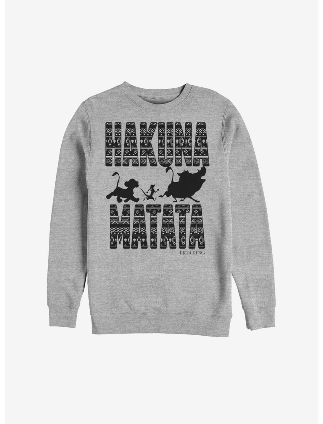 Disney The Lion King Hakuna Matata Print Sweatshirt, ATH HTR, hi-res
