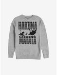Disney The Lion King Hakuna Matata Print Sweatshirt, ATH HTR, hi-res