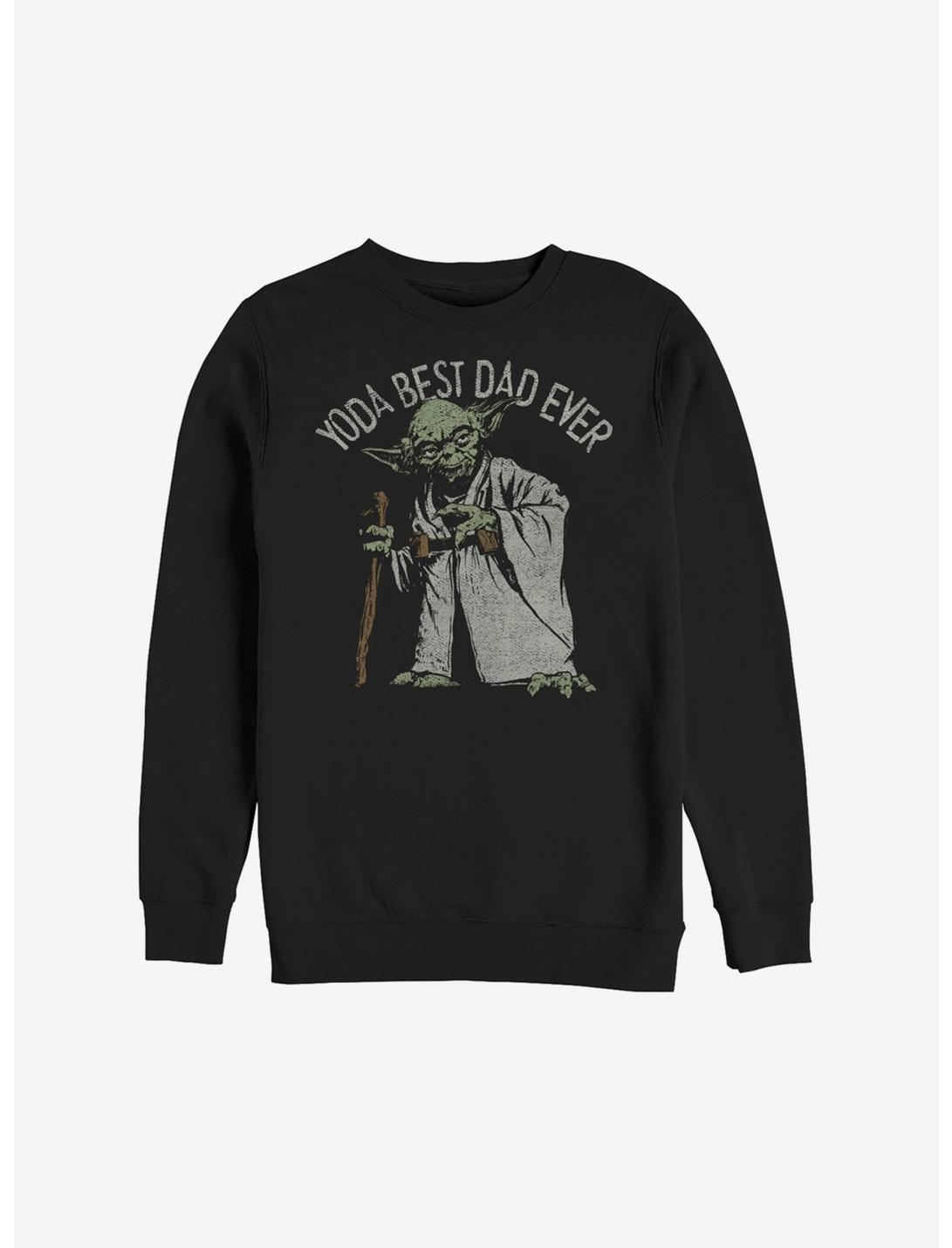 Star Wars Yoda Best Dad Sweatshirt, BLACK, hi-res