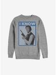 Star Wars Han I Know Sweatshirt, ATH HTR, hi-res