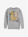 Disney The Lion King Simba And Nala Nostalgia Sweatshirt, ATH HTR, hi-res