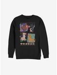 Disney The Lion King Nineties Pattern Sweatshirt, BLACK, hi-res