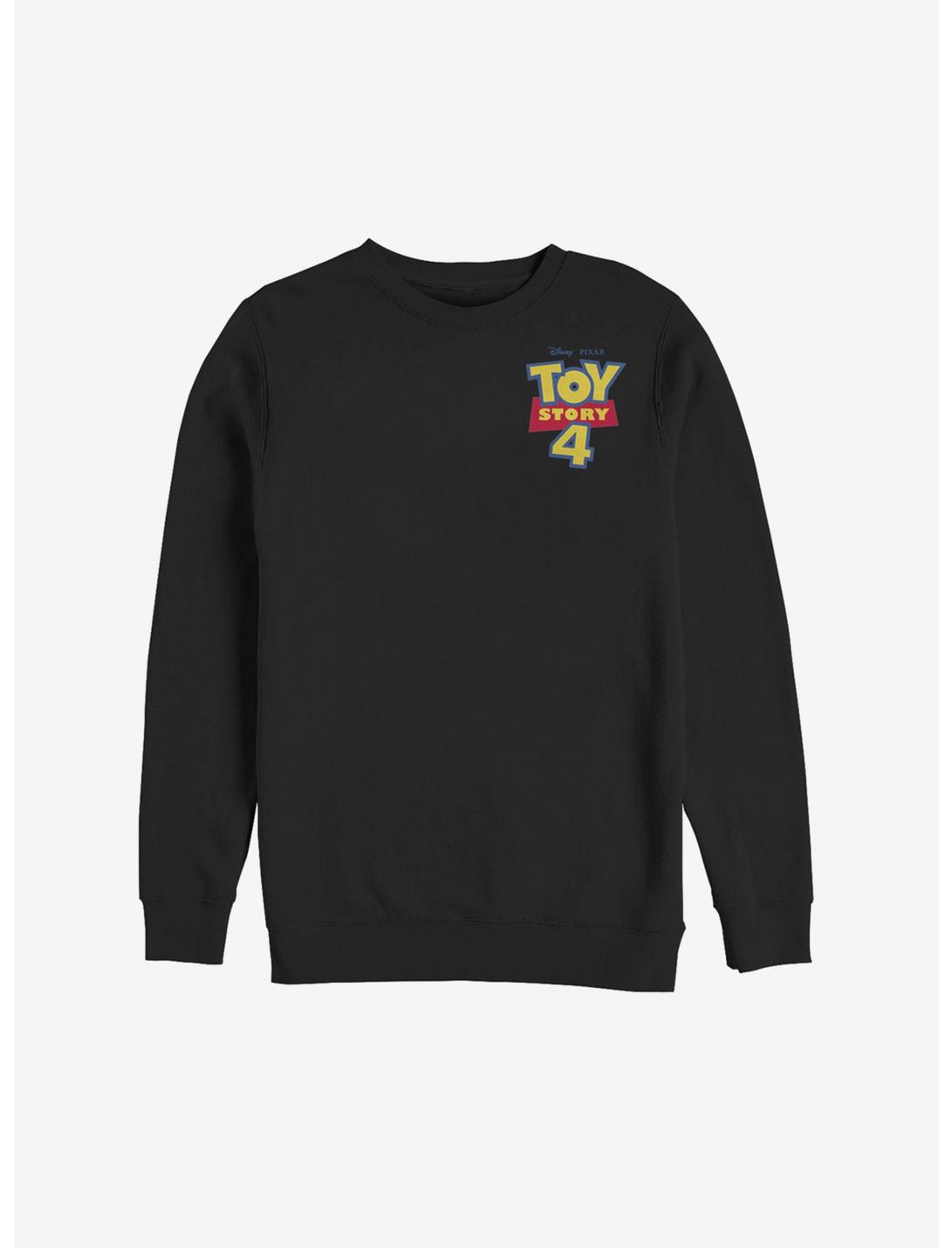 Disney Pixar Toy Story 4 Chest Color Logo Sweatshirt, BLACK, hi-res