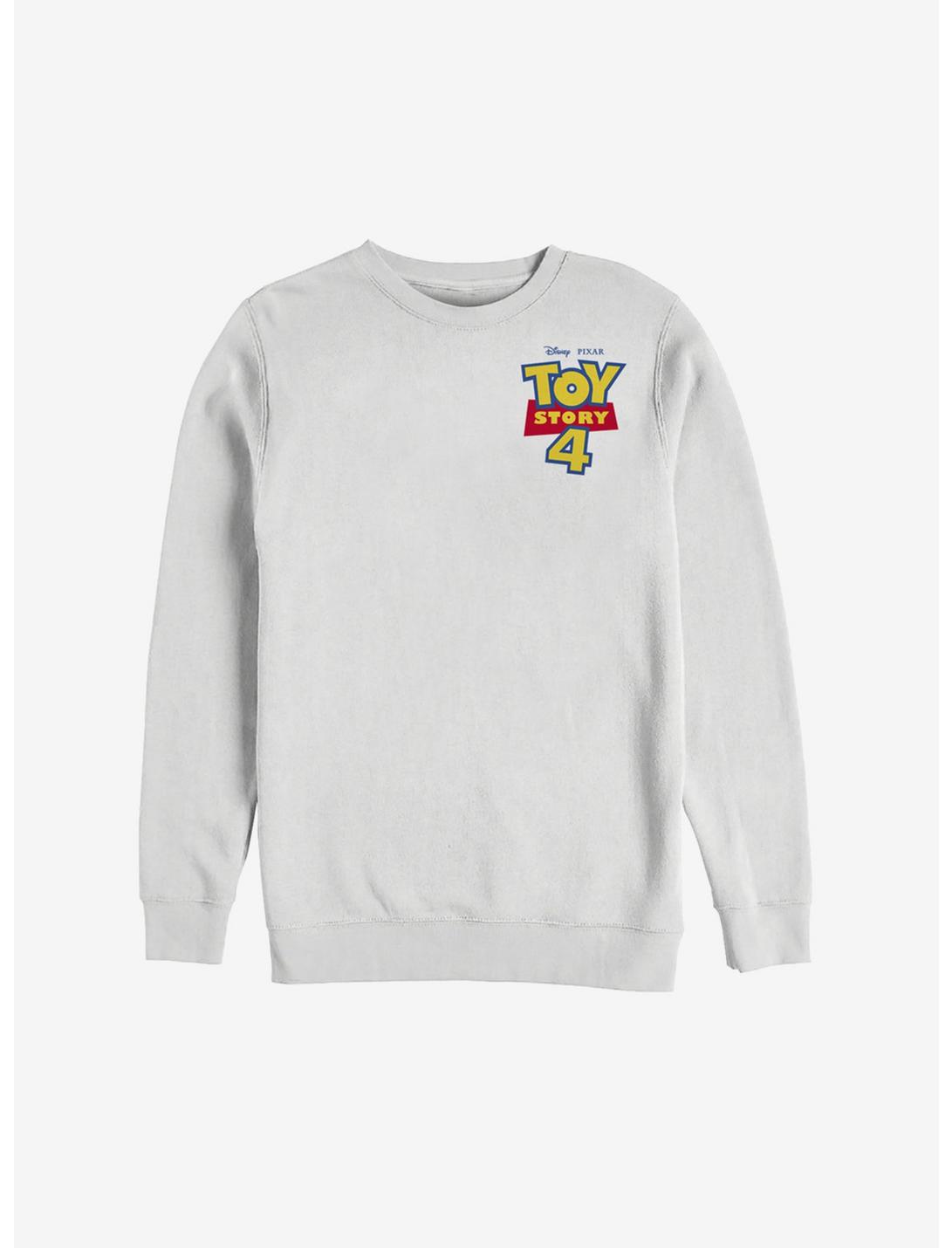 Disney Pixar Toy Story 4 Chest Color Logo Sweatshirt, WHITE, hi-res