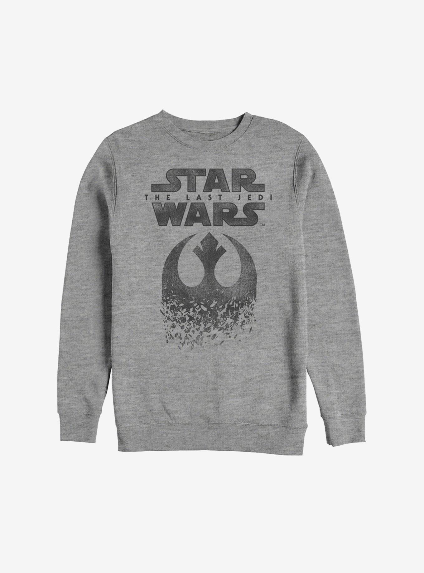 Star Wars Episode VIII The Last Jedi Grayscale Logo Sweatshirt, , hi-res