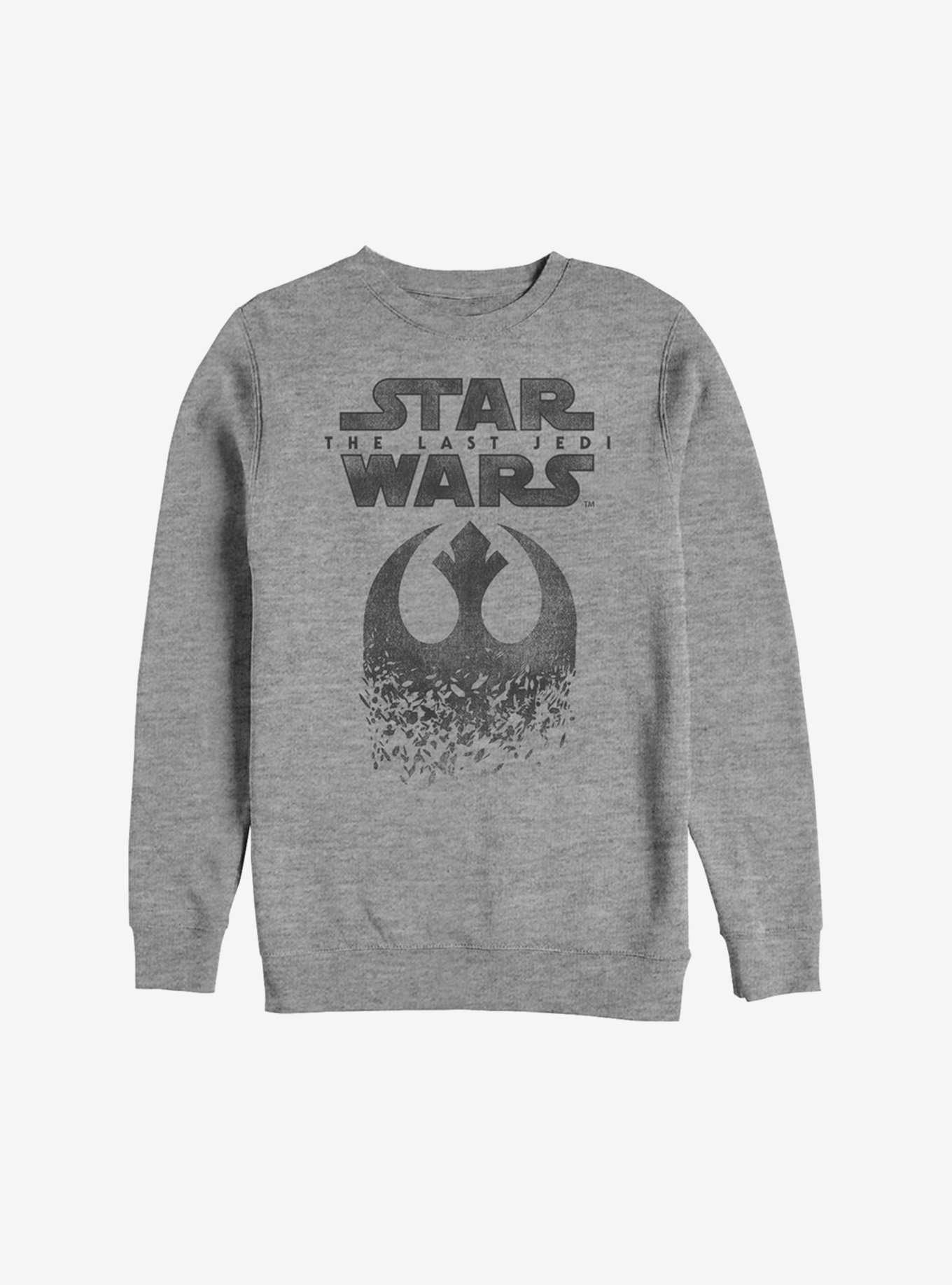 Star Wars Episode VIII The Last Jedi Grayscale Logo Sweatshirt, , hi-res