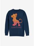 Disney The Lion King Simba Fade Sweatshirt, NAVY, hi-res