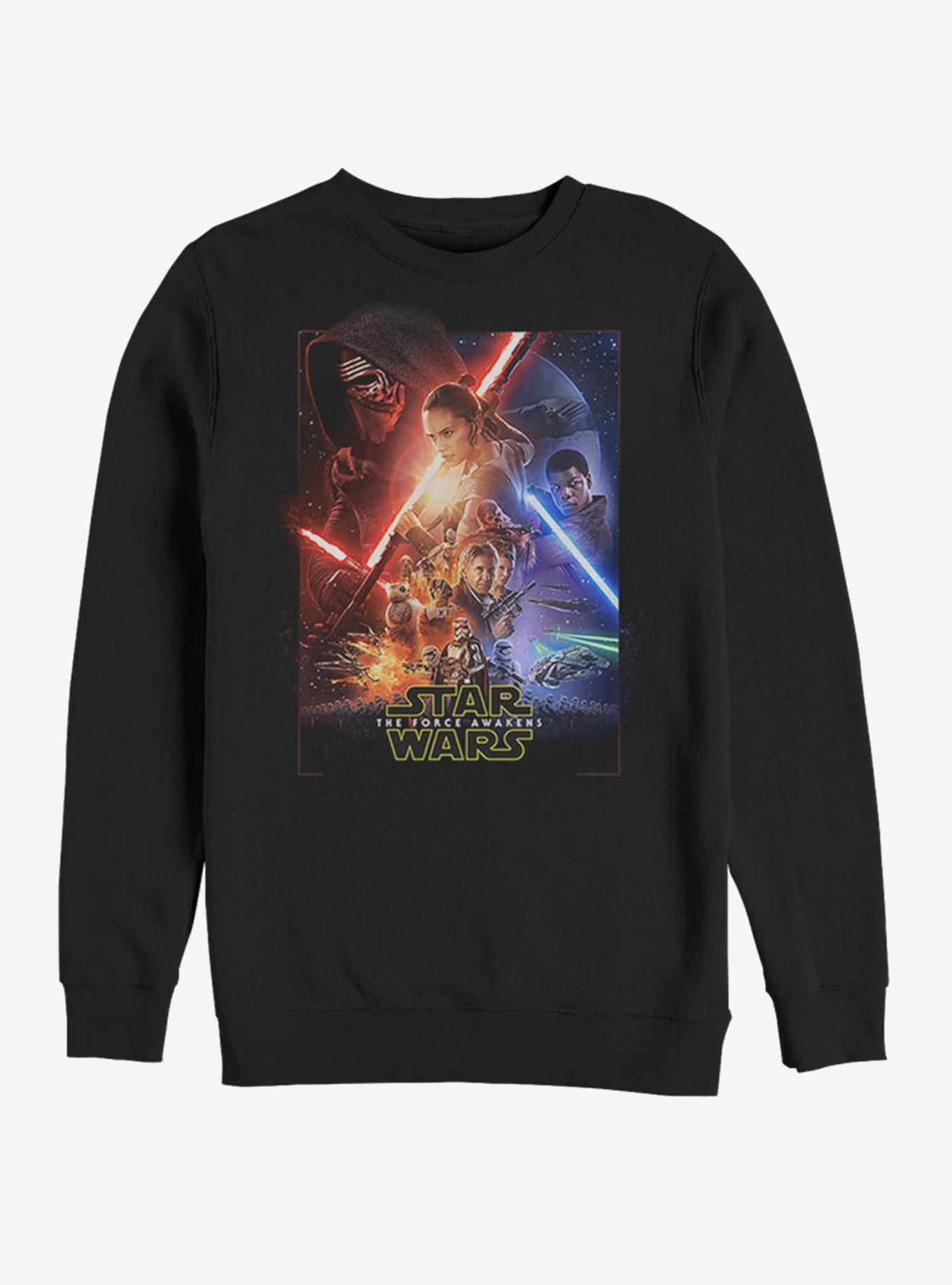 Star Wars Episode VII The Force Awakens Movie Poster Sweatshirt, , hi-res