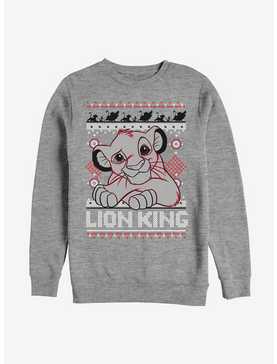 Disney The Lion King Simba Christmas Pattern Sweatshirt, , hi-res