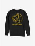 Disney The Lion King Simba Drawing Sweatshirt, BLACK, hi-res
