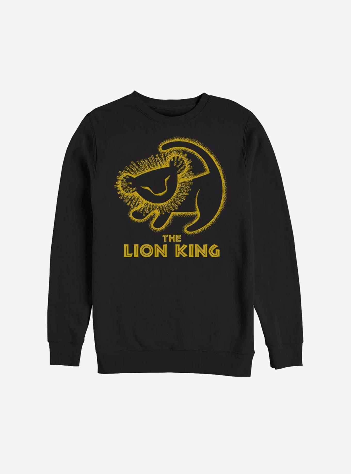 Disney The Lion King Simba Drawing Sweatshirt, BLACK, hi-res