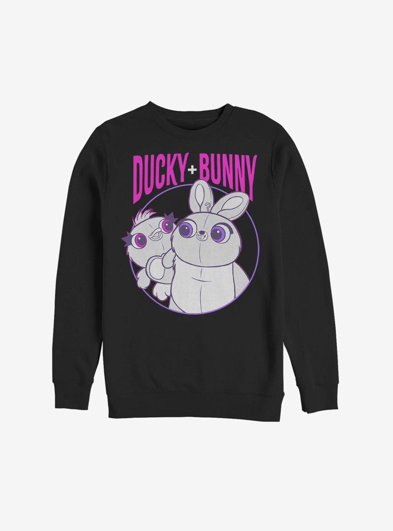 Disney Pixar Toy Story 4 Ducky And Bunny Buds Sweatshirt, BLACK, hi-res
