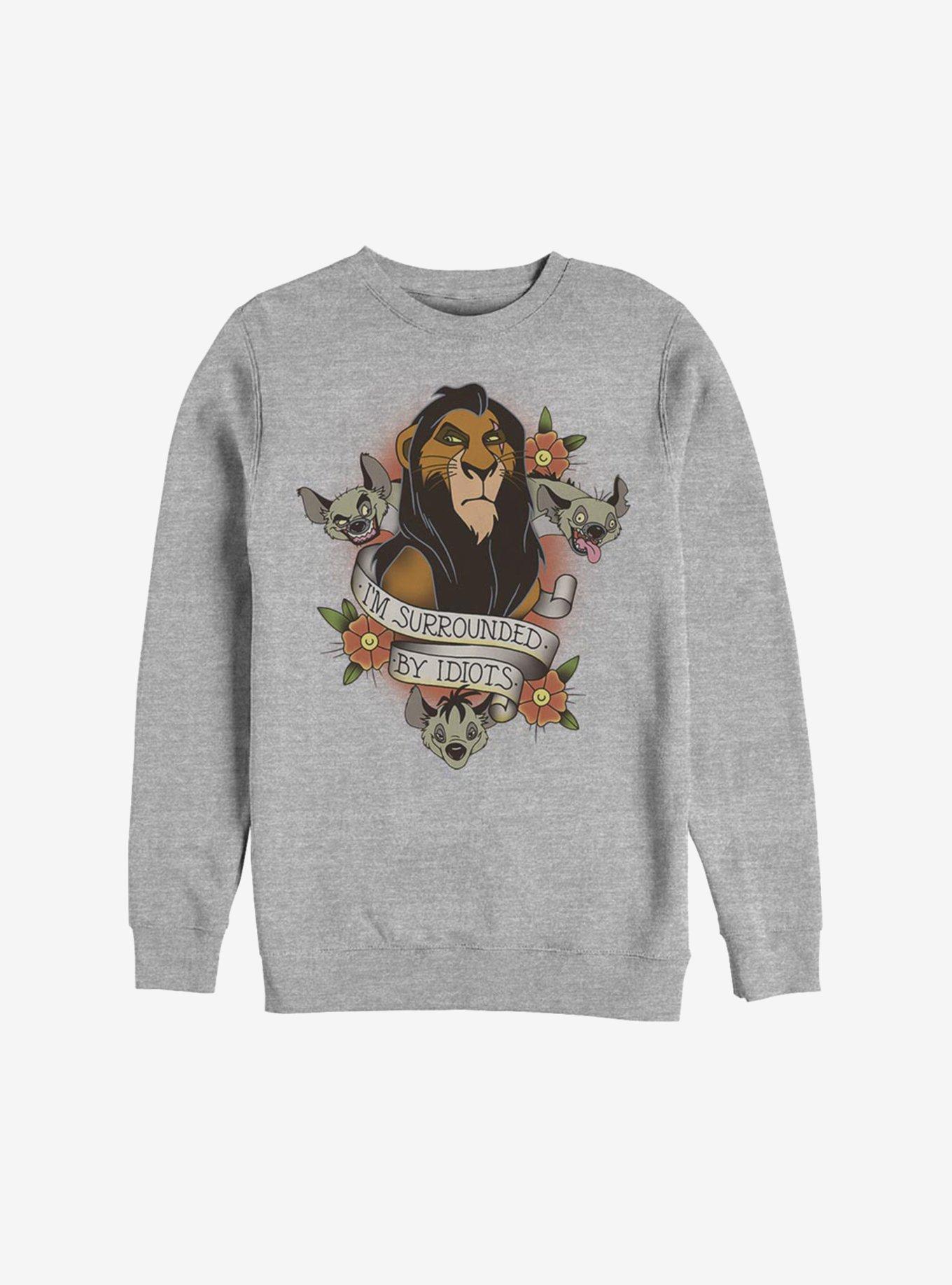 Disney The Lion King Surrounded By Idiots Sweatshirt, , hi-res