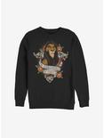 Disney The Lion King Surrounded By Idiots Sweatshirt, BLACK, hi-res