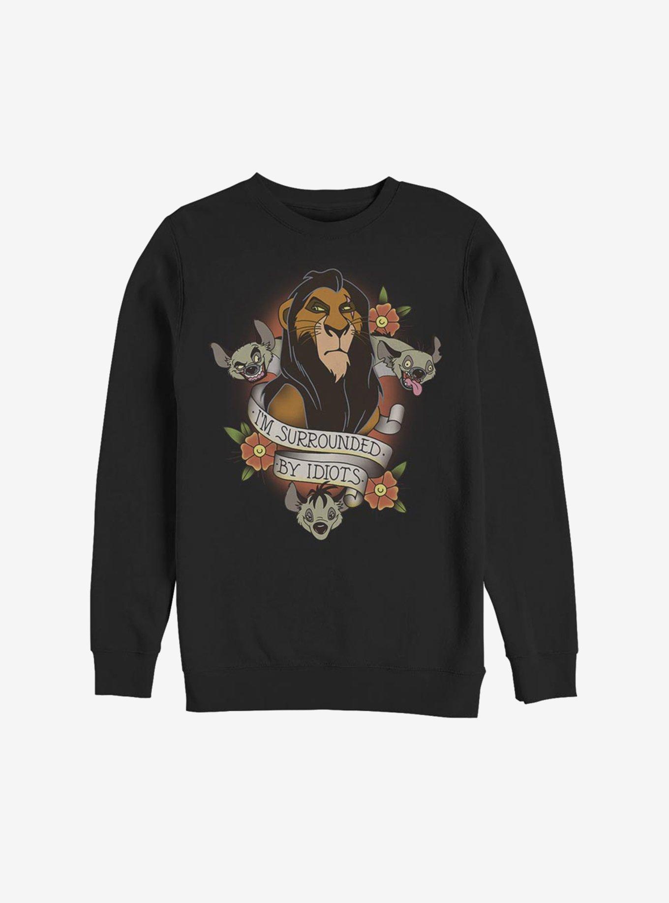 Disney The Lion King Surrounded By Idiots Sweatshirt, , hi-res