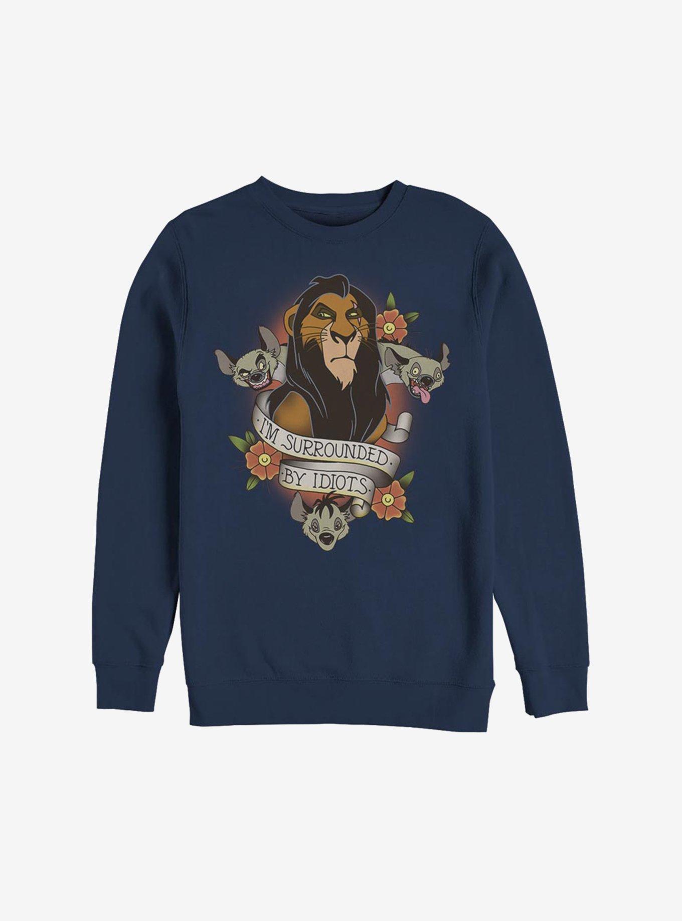 Disney The Lion King Surrounded By Idiots Sweatshirt, , hi-res
