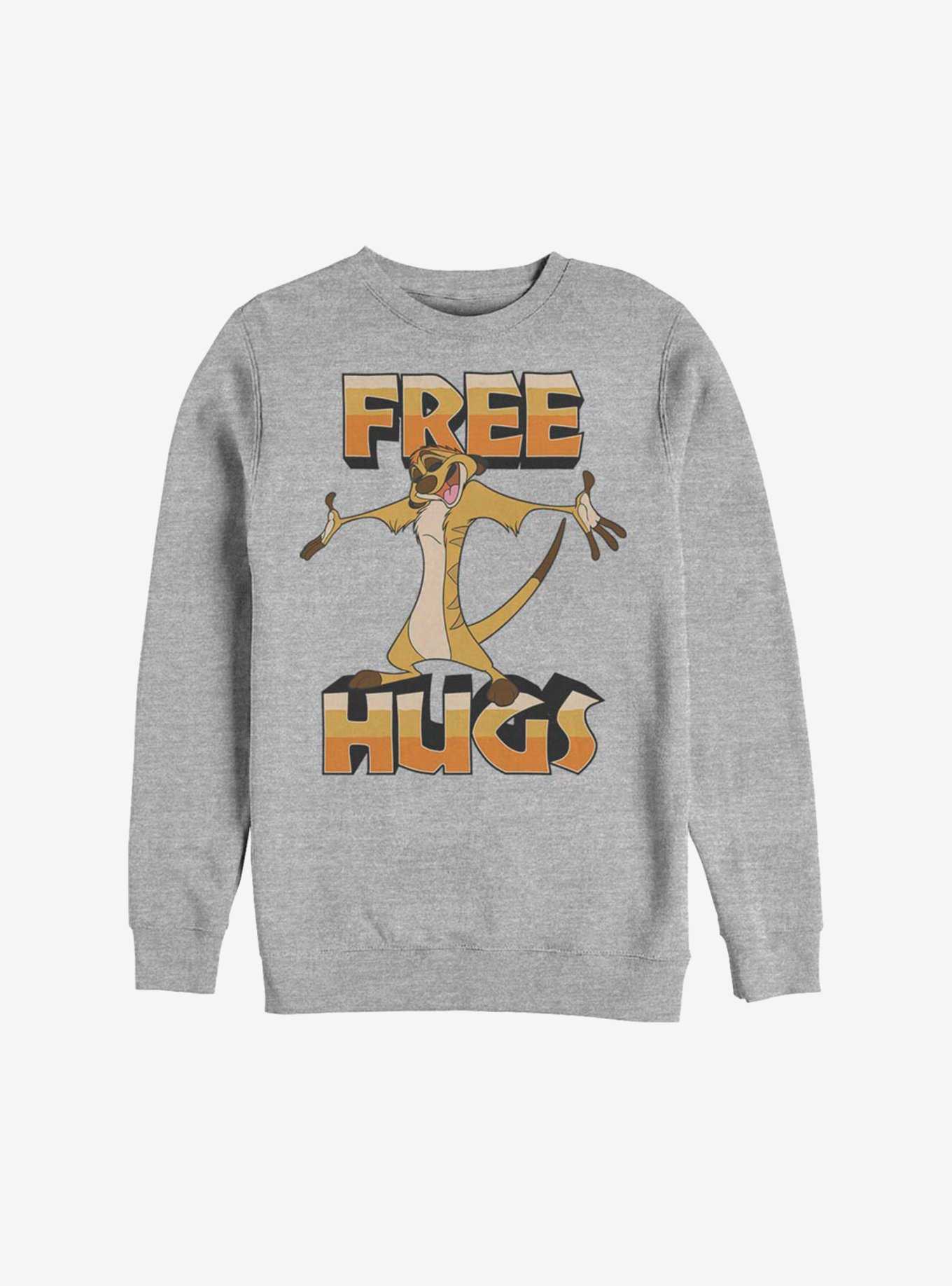 Disney The Lion King Timon Free Hugs Sweatshirt, , hi-res