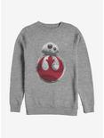 Star Wars Episode VIII The Last Jedi Rebel On BB-8 Sweatshirt, ATH HTR, hi-res