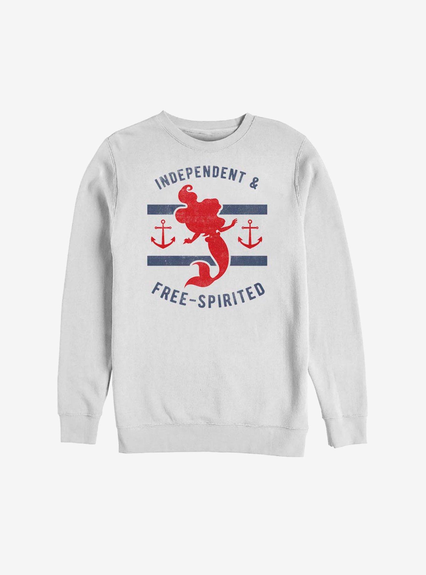 Disney The Little Mermaid Free Spirited Sweatshirt, WHITE, hi-res