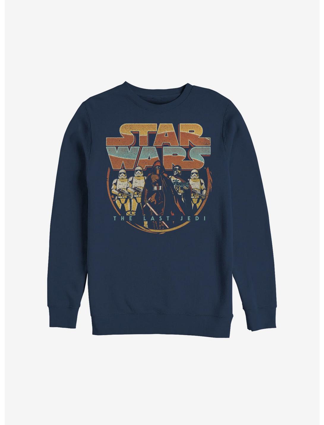 Star Wars Episode VIII The Last Jedi Retro Style Sweatshirt, NAVY, hi-res