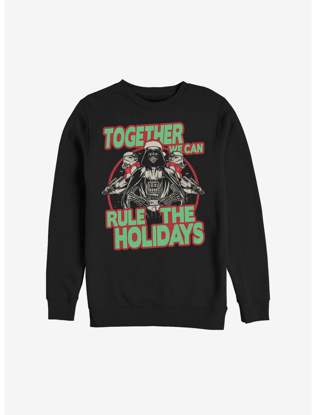 Star Wars Rule The Holidays Sweatshirt, BLACK, hi-res