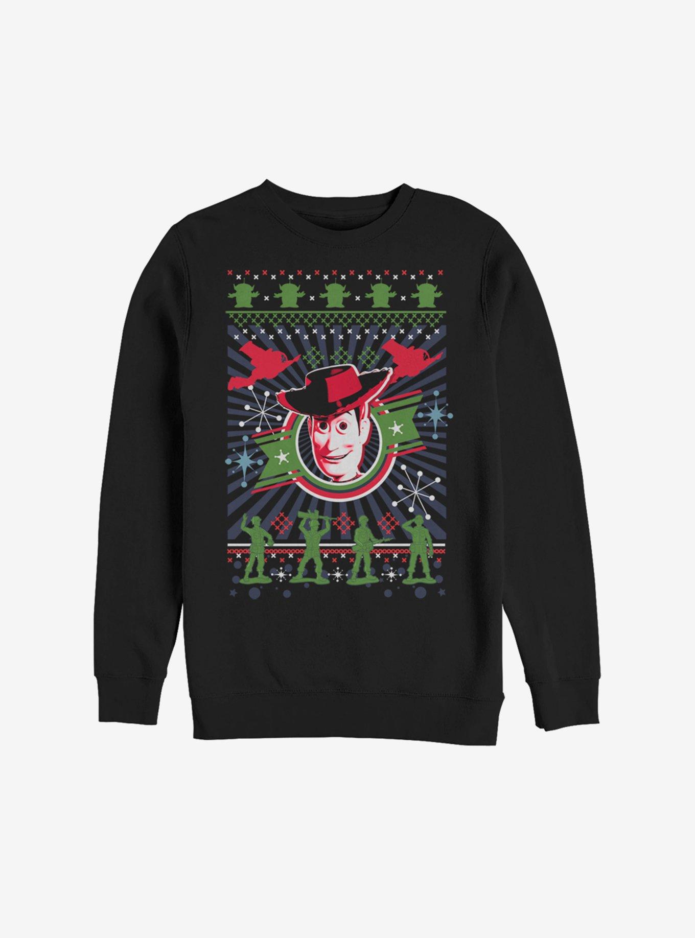 Disney Pixar Toy Story Woody Christmas Pattern Sweatshirt, , hi-res