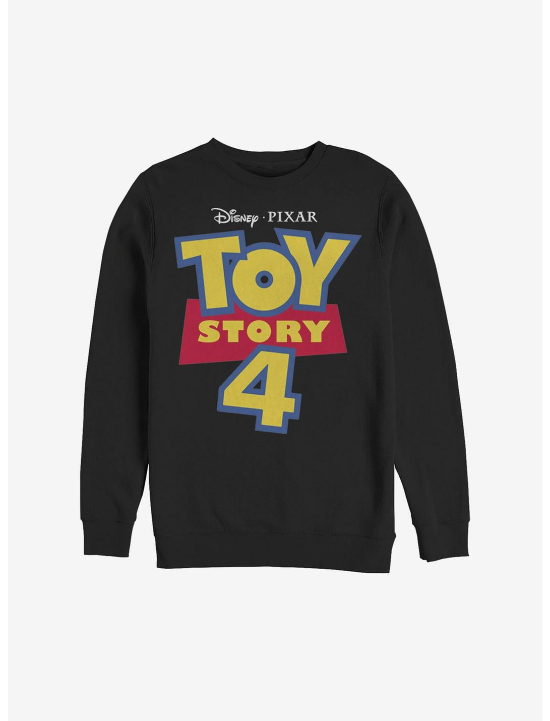 Disney Pixar Toy Story 4 Full Color Logo Sweatshirt, BLACK, hi-res