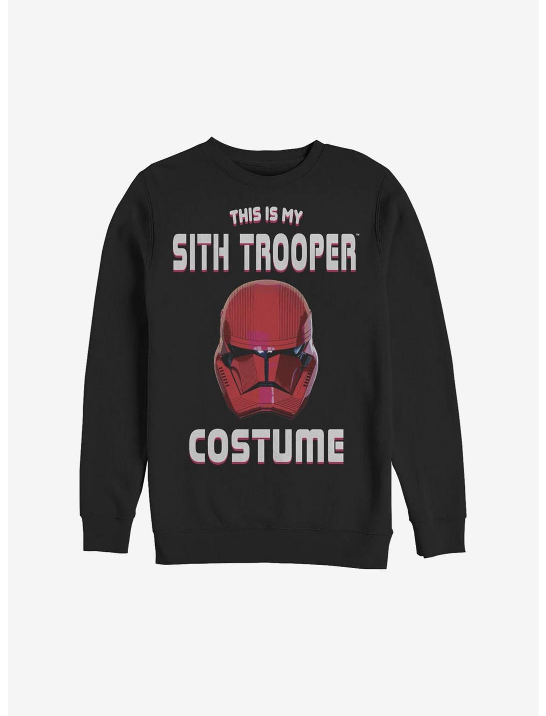 Star Wars Episode IX The Rise Of Skywalker Sith Trooper Costume Sweatshirt, BLACK, hi-res