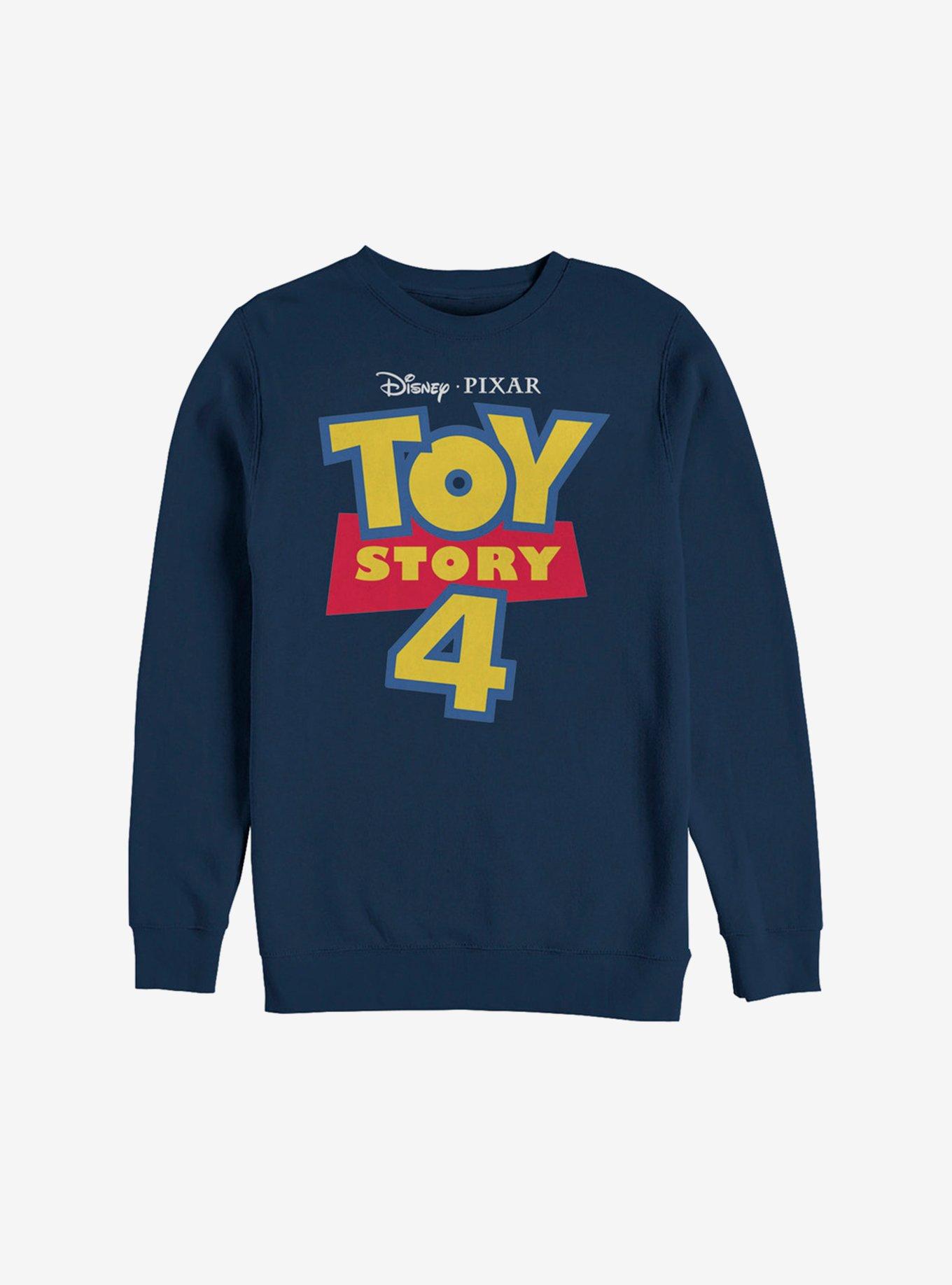 Disney Pixar Toy Story 4 Full Color Logo Sweatshirt, NAVY, hi-res