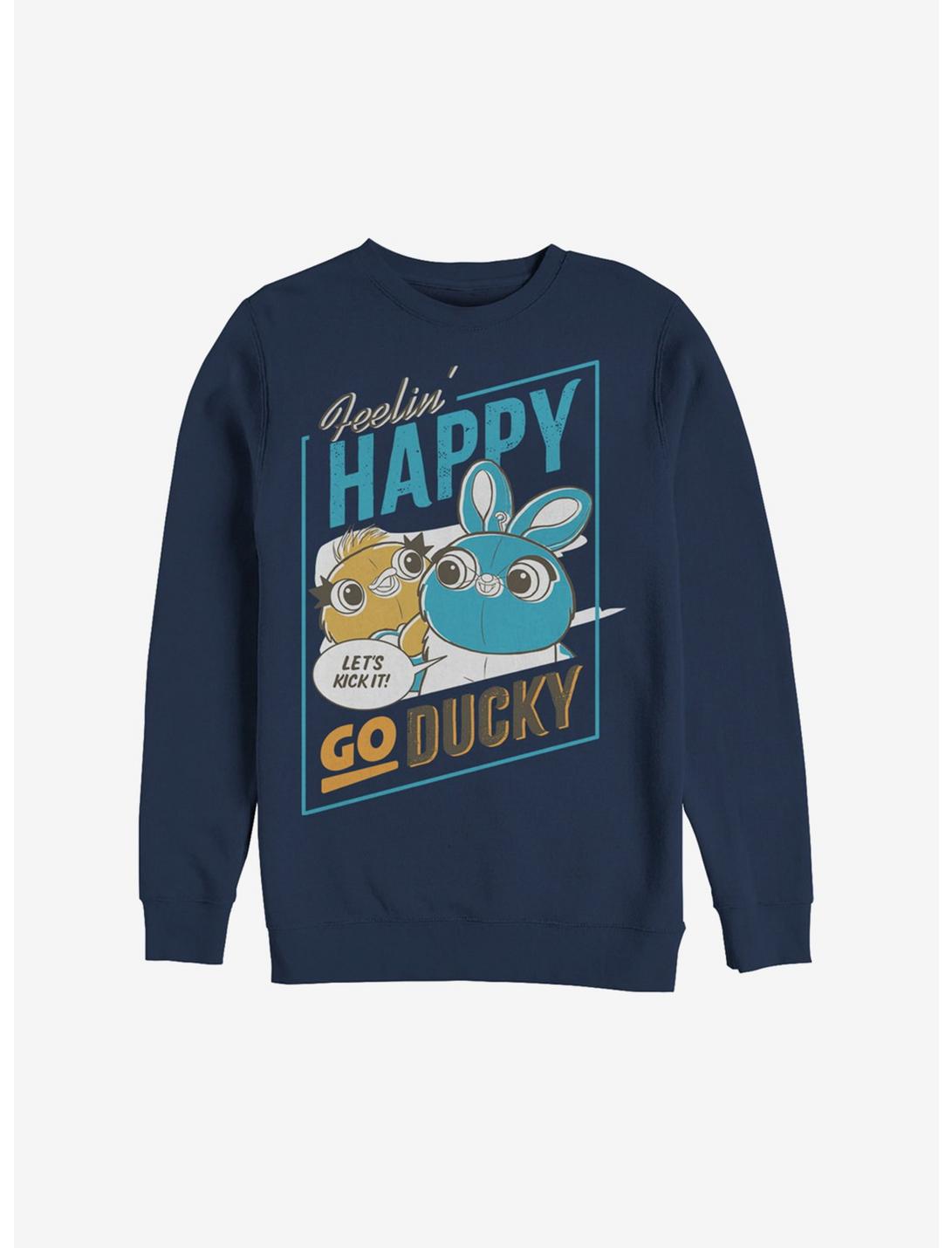 Disney Pixar Toy Story 4 Happy Go Ducky Sweatshirt, NAVY, hi-res