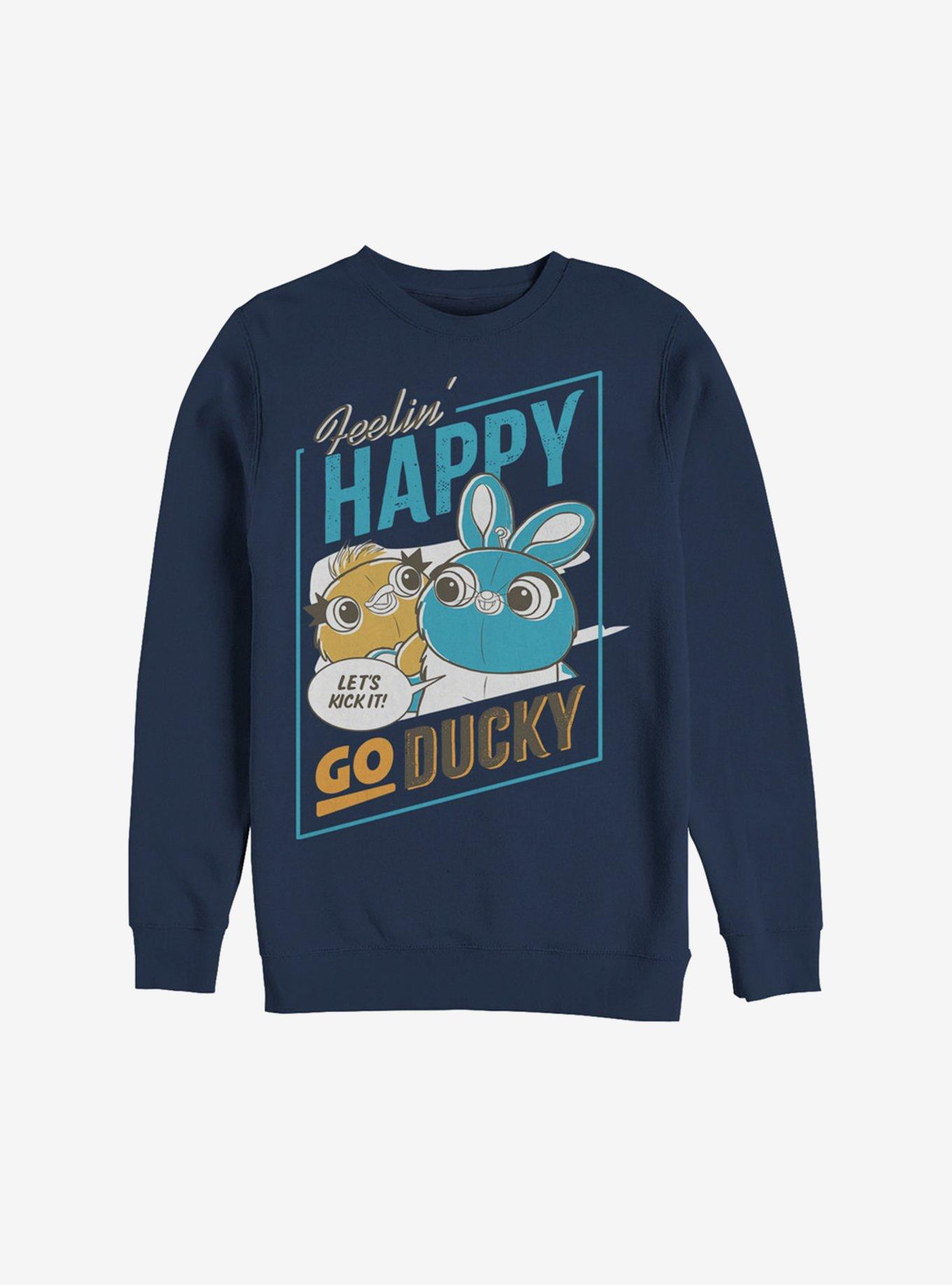 Disney Pixar Toy Story 4 Happy Go Ducky Sweatshirt, NAVY, hi-res