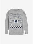 Star Wars Merry Force Be With You Christmas Pattern Sweatshirt, ATH HTR, hi-res
