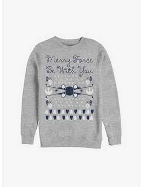 Star Wars Merry Force Be With You Christmas Pattern Sweatshirt, , hi-res