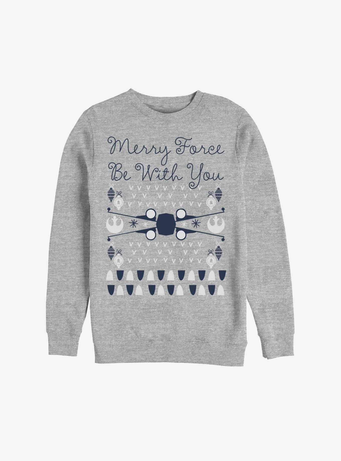 Star Wars Merry Force Be With You Christmas Pattern Sweatshirt, , hi-res