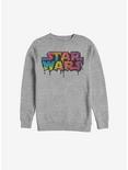 Star Wars Tie Dye Drip Logo Sweatshirt, ATH HTR, hi-res