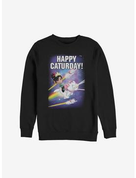 Disney Ralph Breaks The Internet Vanellope Happy Caturday Sweatshirt, , hi-res