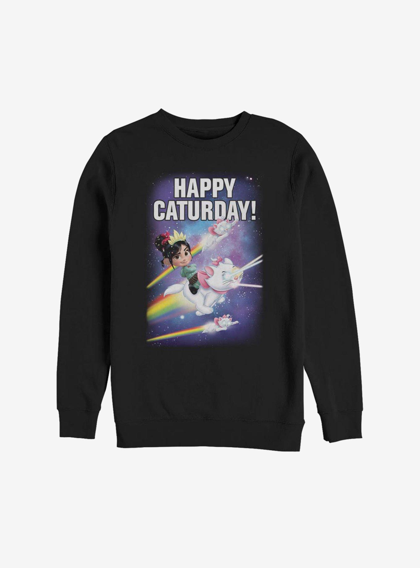 Disney Ralph Breaks The Internet Vanellope Happy Caturday Sweatshirt, , hi-res