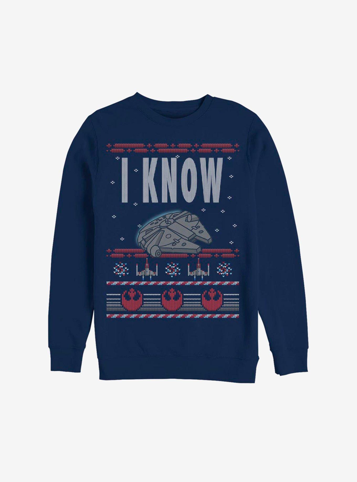 Star Wars I Know Christmas Pattern Sweatshirt, , hi-res