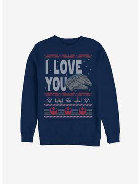 Star Wars I Love You Christmas Pattern Sweatshirt, , hi-res