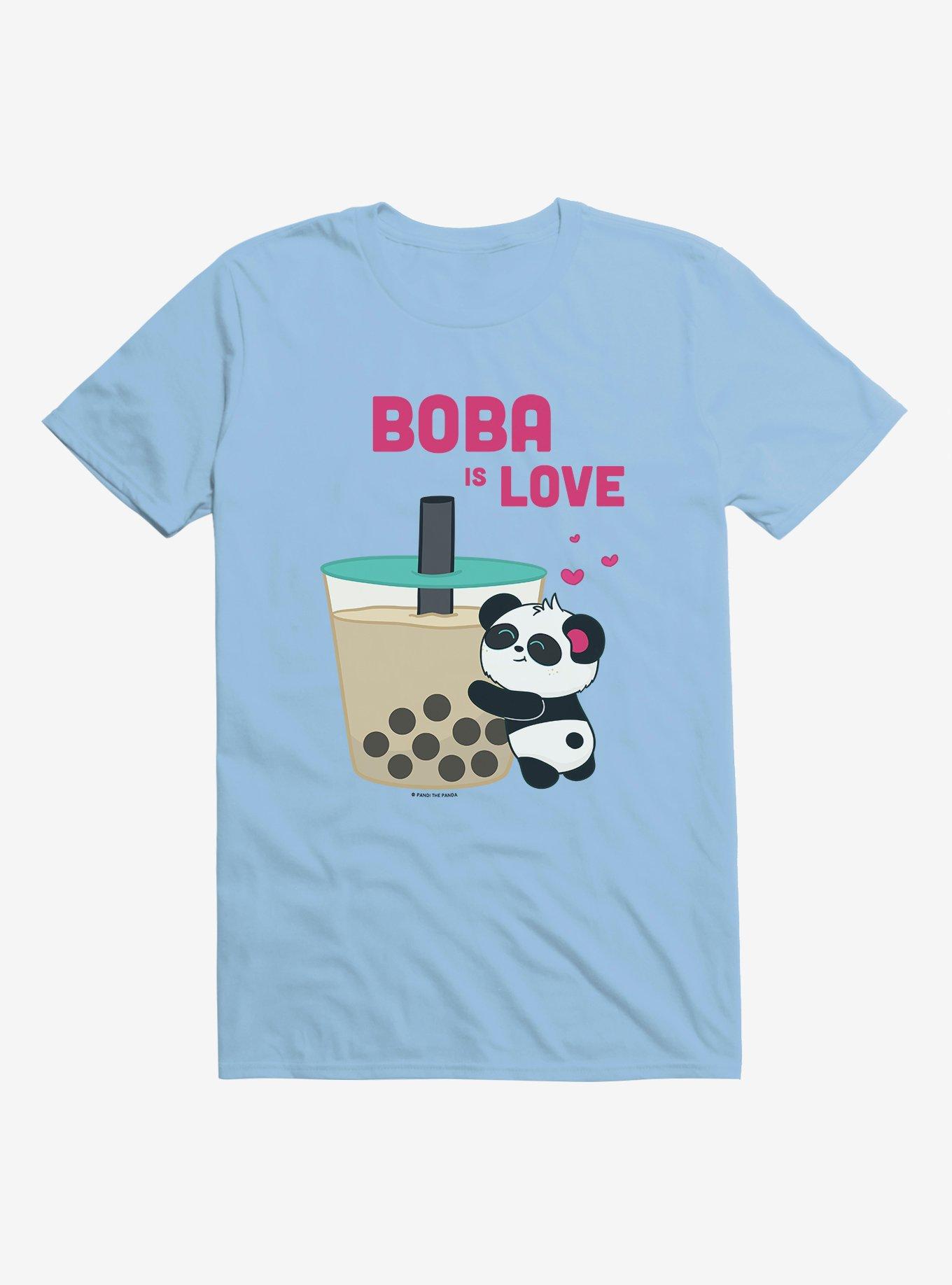 HT Creators: Hungry Rabbit Studios Pandi The Panda Boba Is Love T-Shirt ...