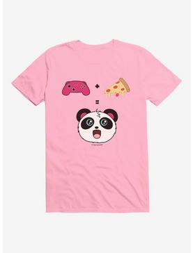 HT Creators: Hungry Rabbit Studios Pandi The Panda Video Games + Pizza T-Shirt, , hi-res