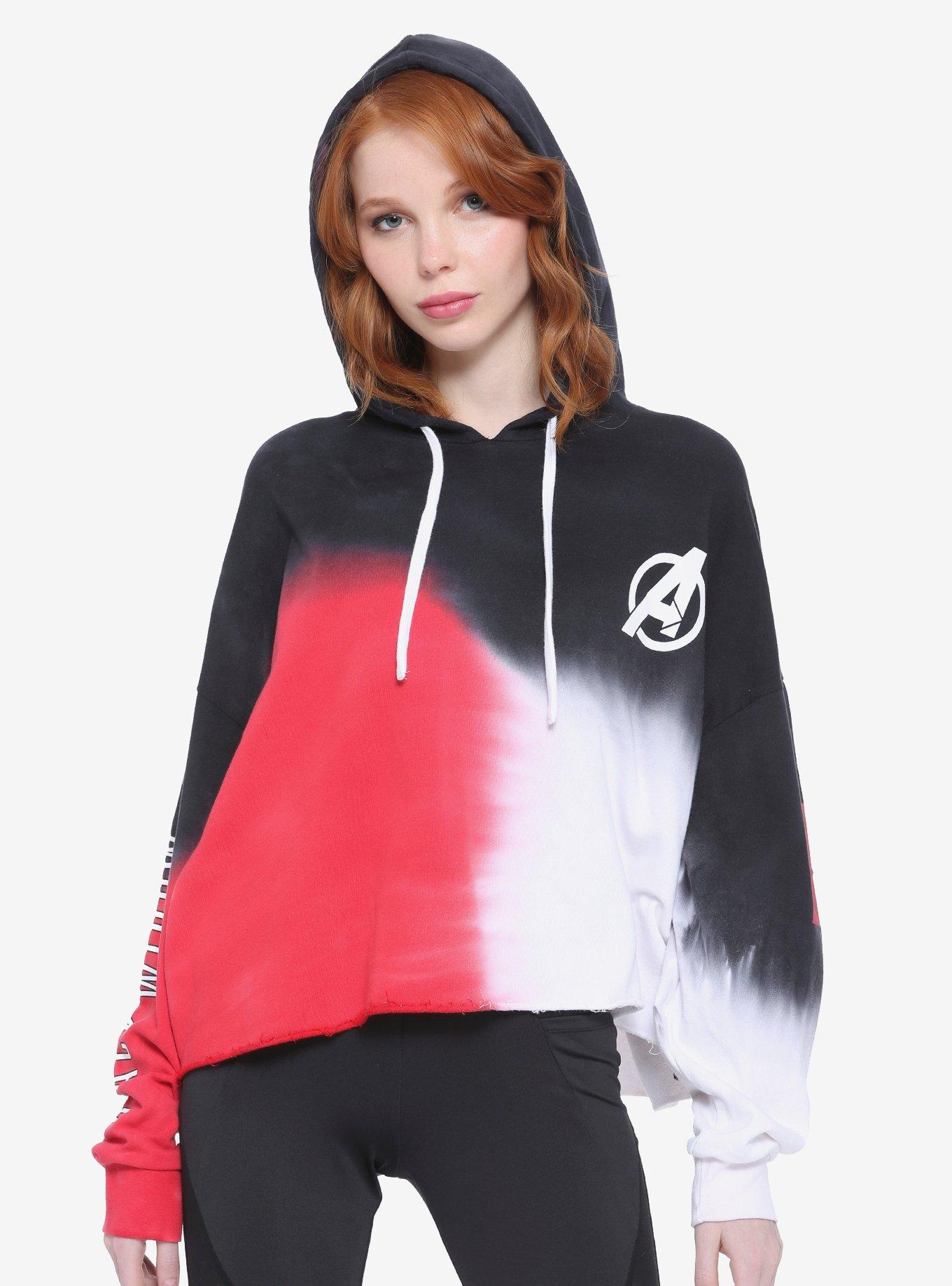 Her Universe Marvel Black Widow Tie-Dye Girls Hoodie, MULTI, hi-res