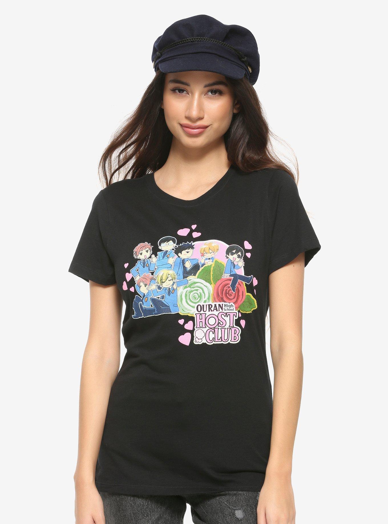 Ouran High School Host Club Chibi Characters Girls T-Shirt, MULTI, hi-res