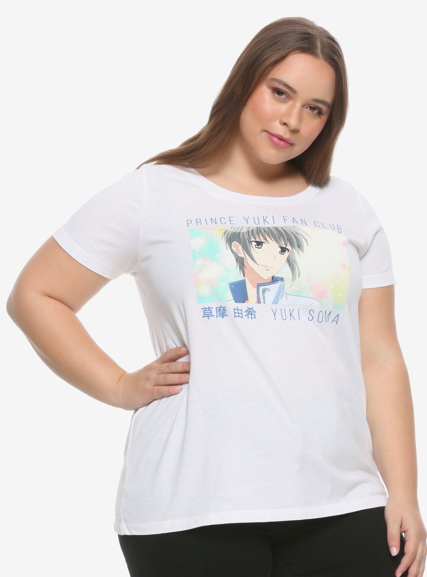 Fruits Basket Prince Yuki Fan Club Girls T-Shirt Plus Size, MULTI, hi-res